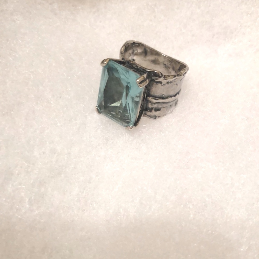 Silpada Aquamarine ring.